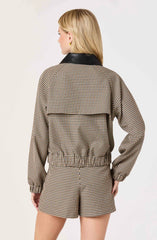 Brown black gingham