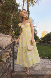 Lemon ditsy floral
