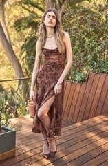 Brown floral