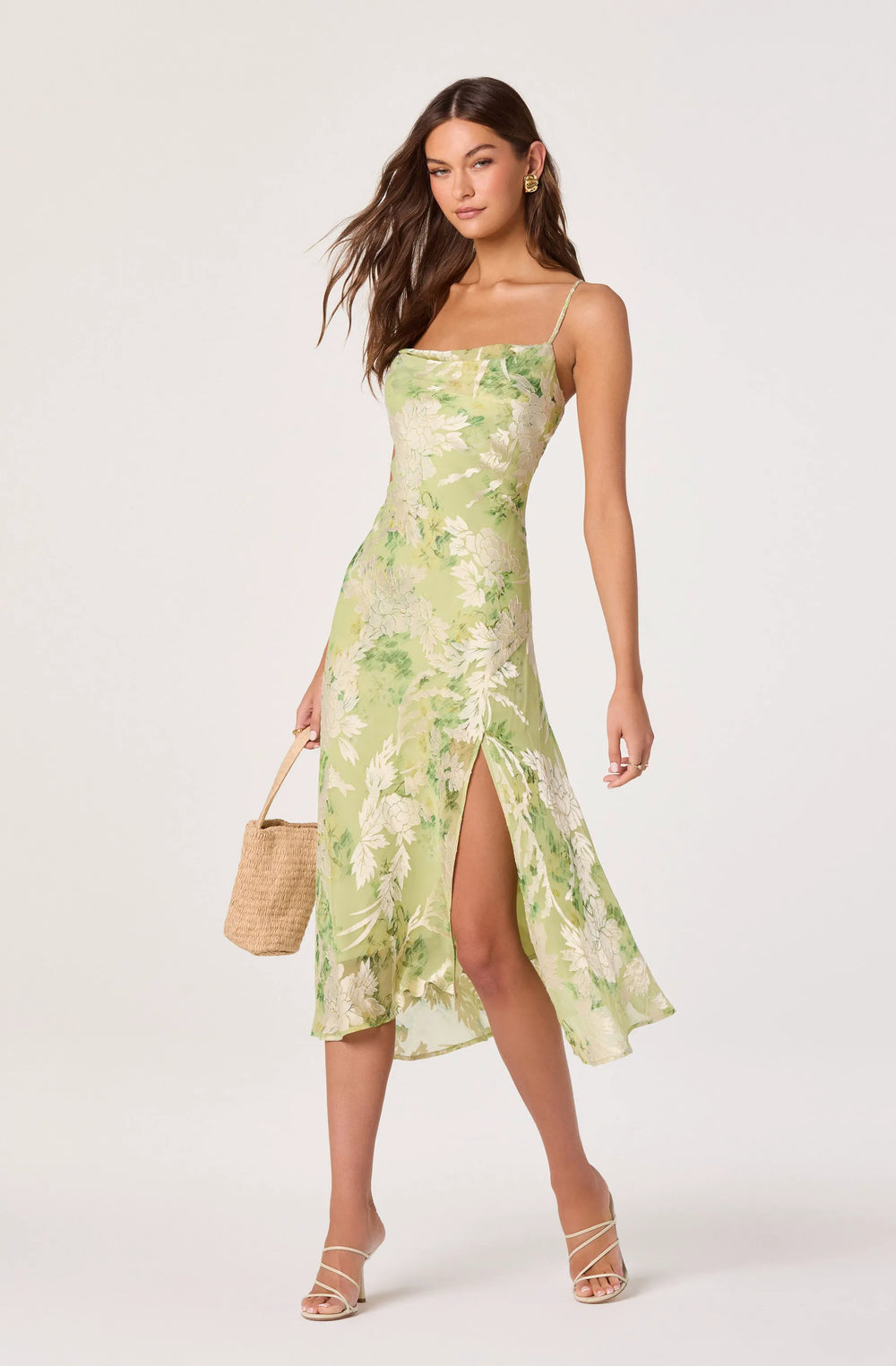 Light green floral