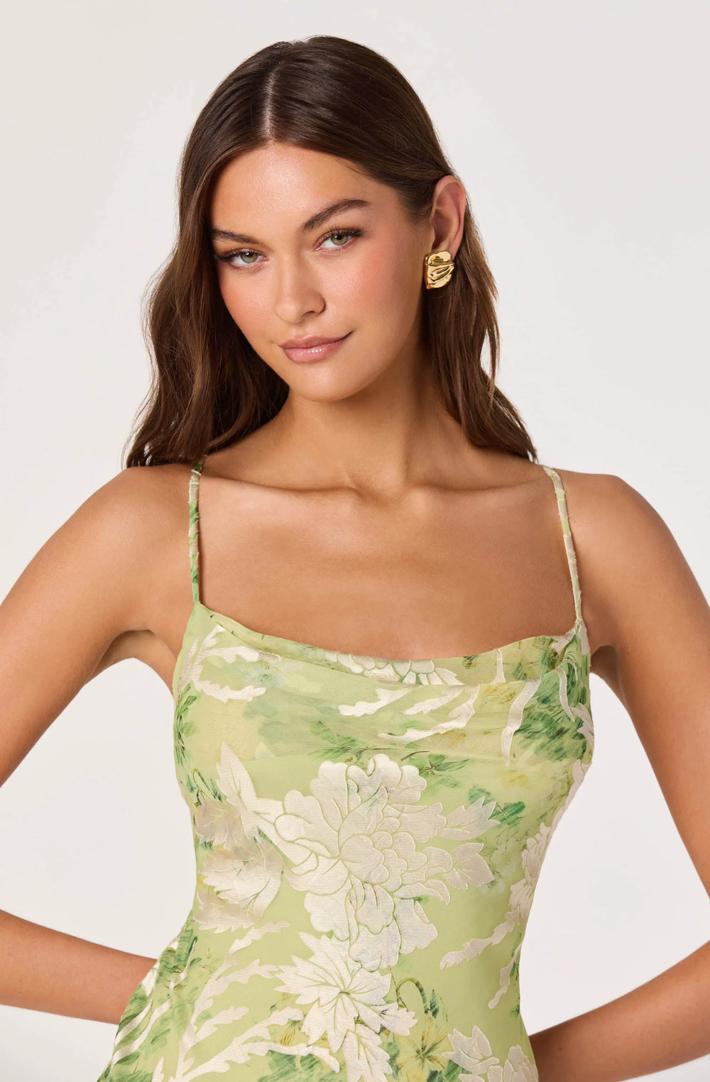 Light green floral