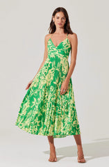 ACDR100873-GREEN LIME FLORAL-XS
