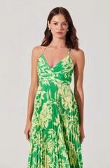 ACDR100873-GREEN LIME FLORAL-XS