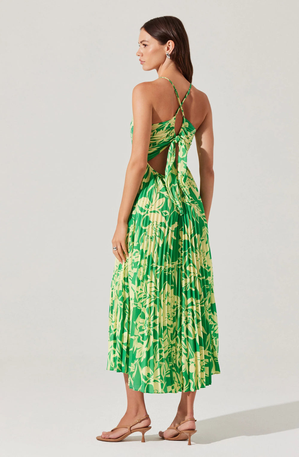 ACDR100873-GREEN LIME FLORAL-XS