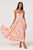 Orange blue floral