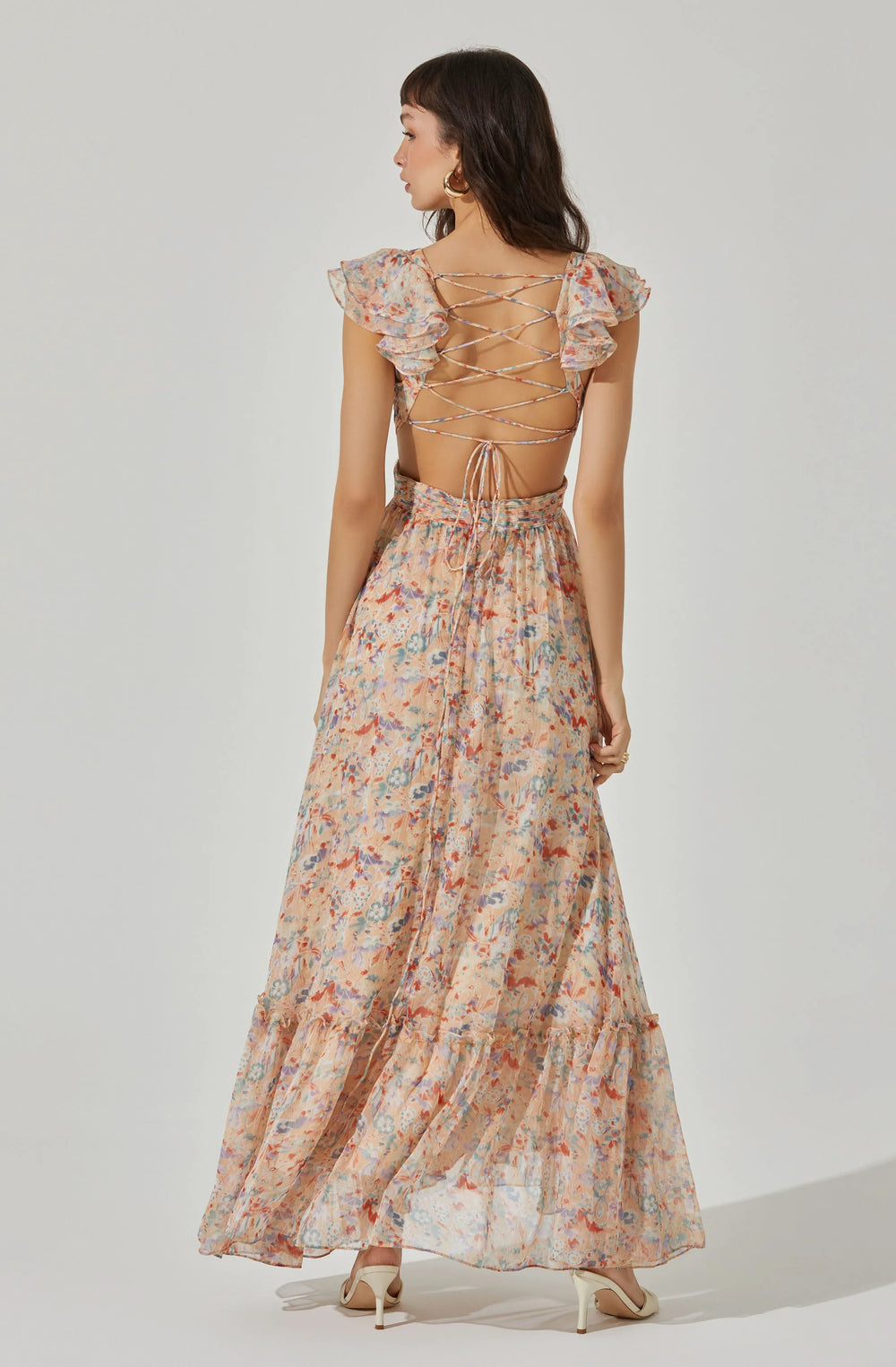 PEACH MULTI FLORAL