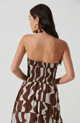 Brown white abstract