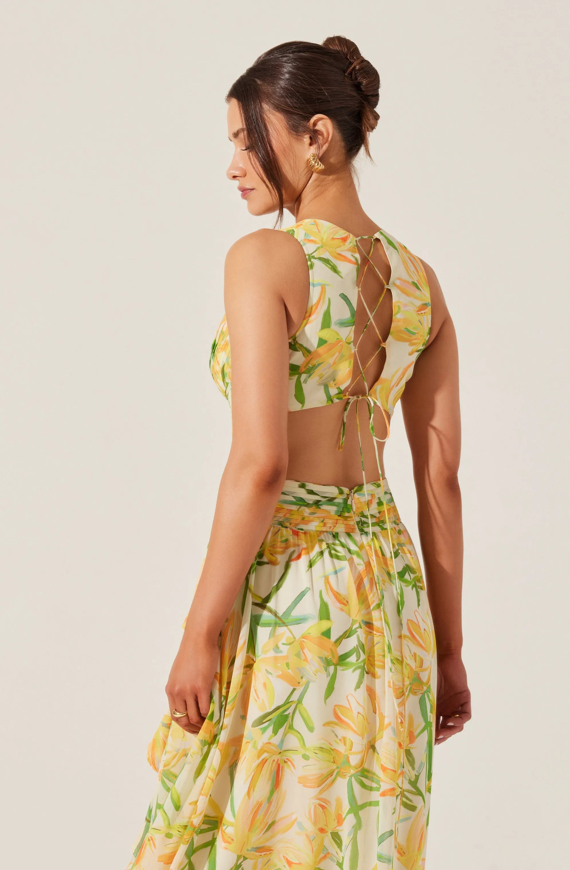 Yellow green floral