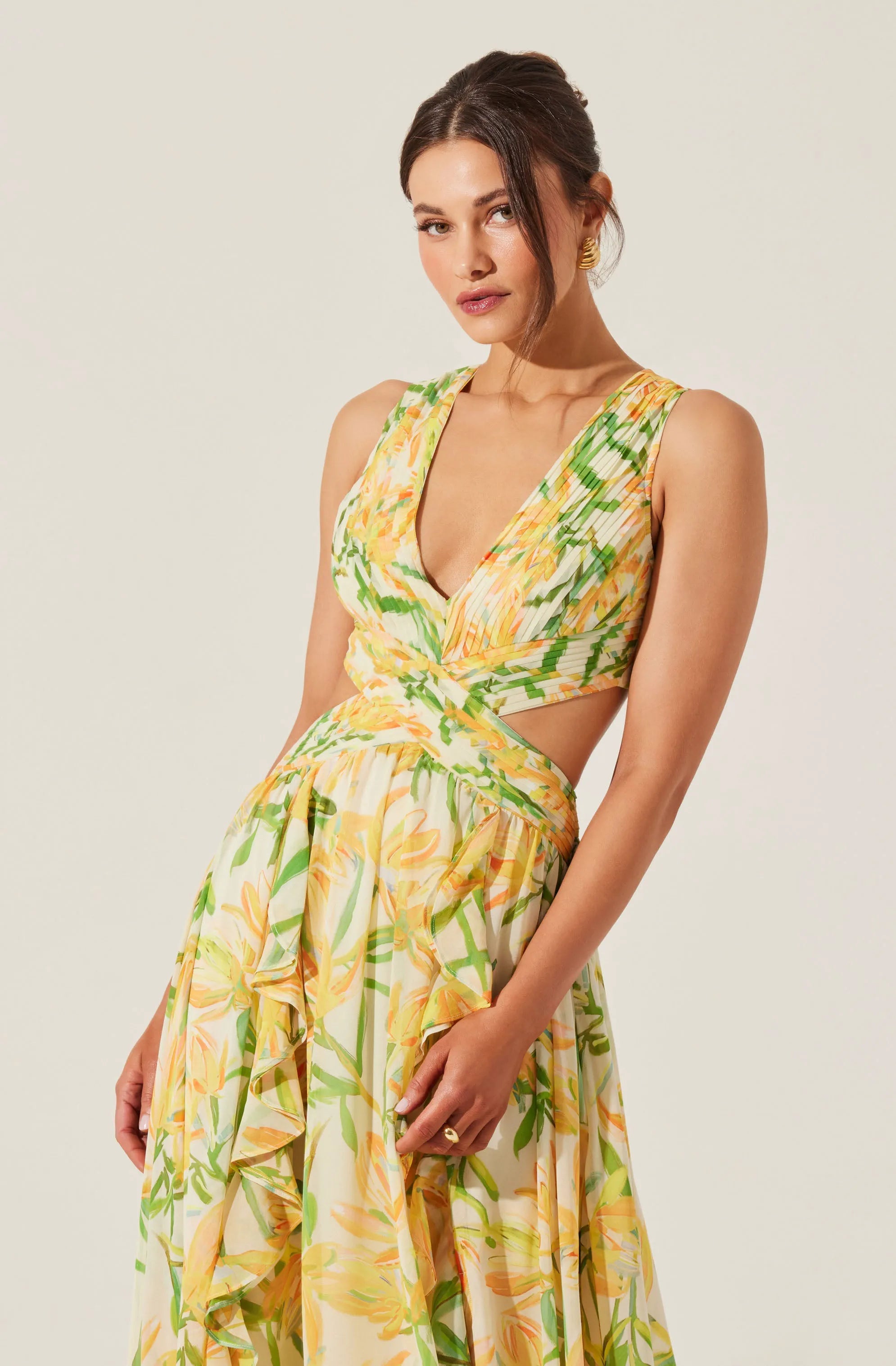 Yellow green floral
