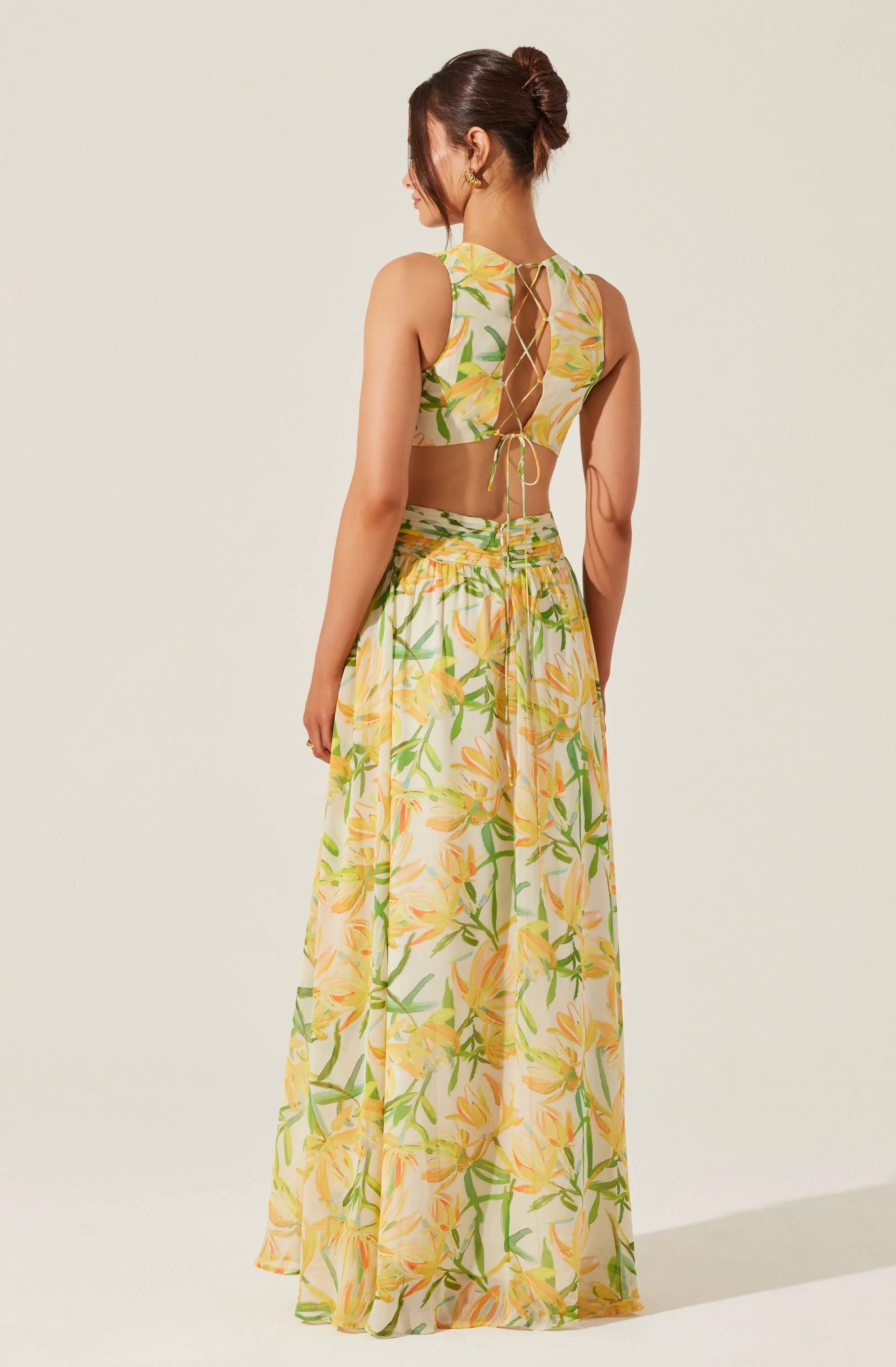 Yellow green floral