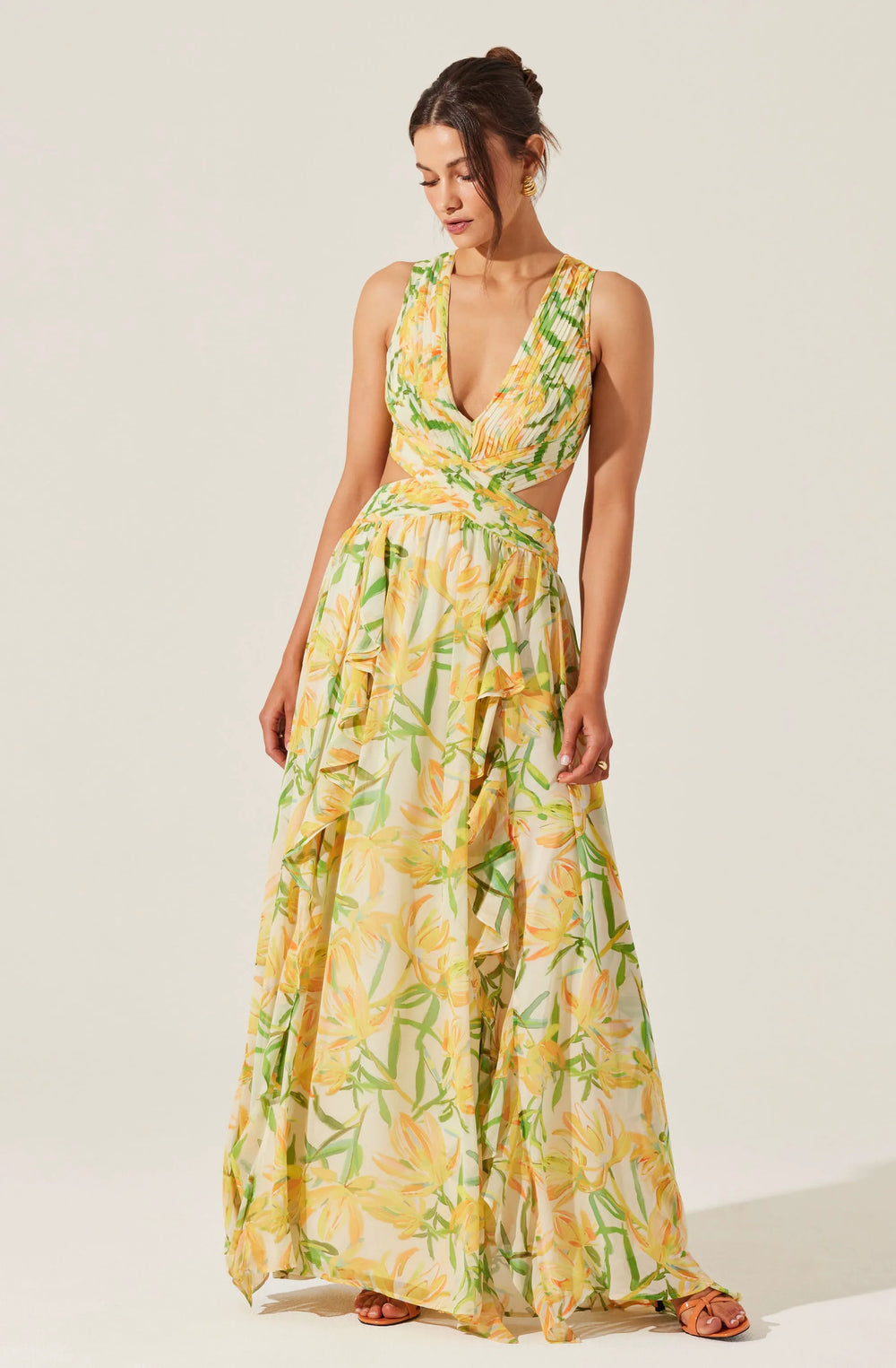 Yellow green floral