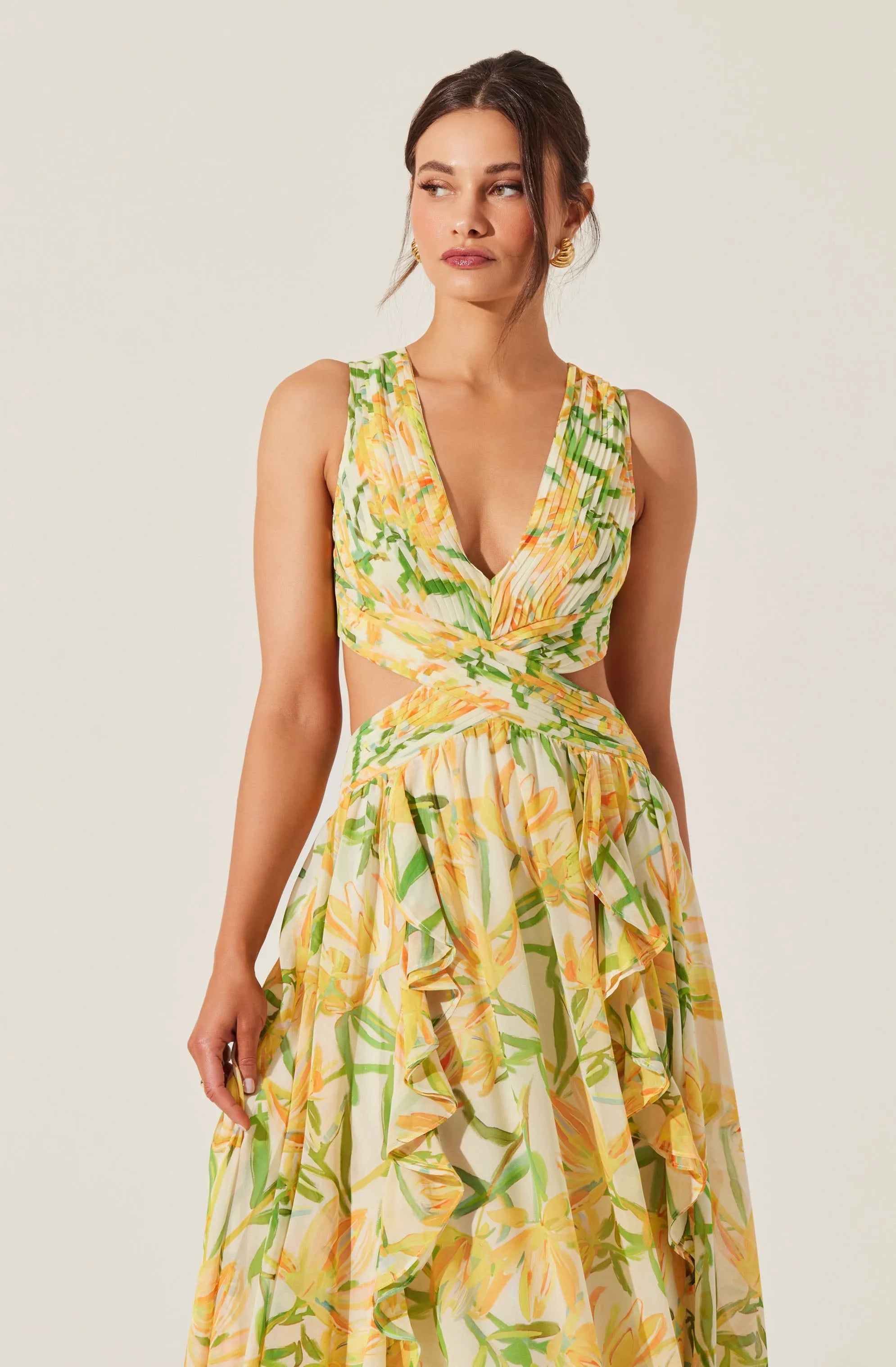 Yellow green floral