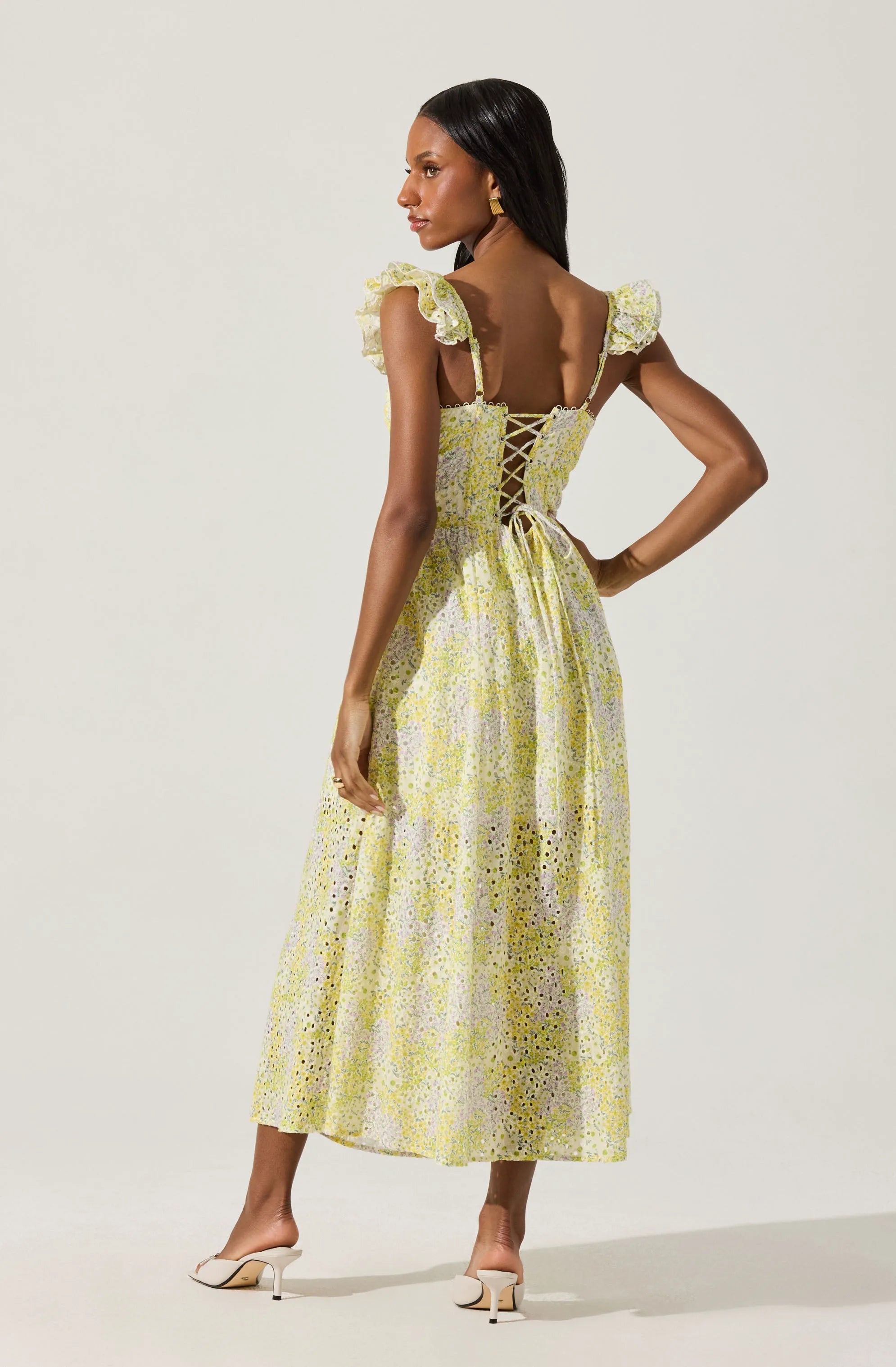 Lemon ditsy floral