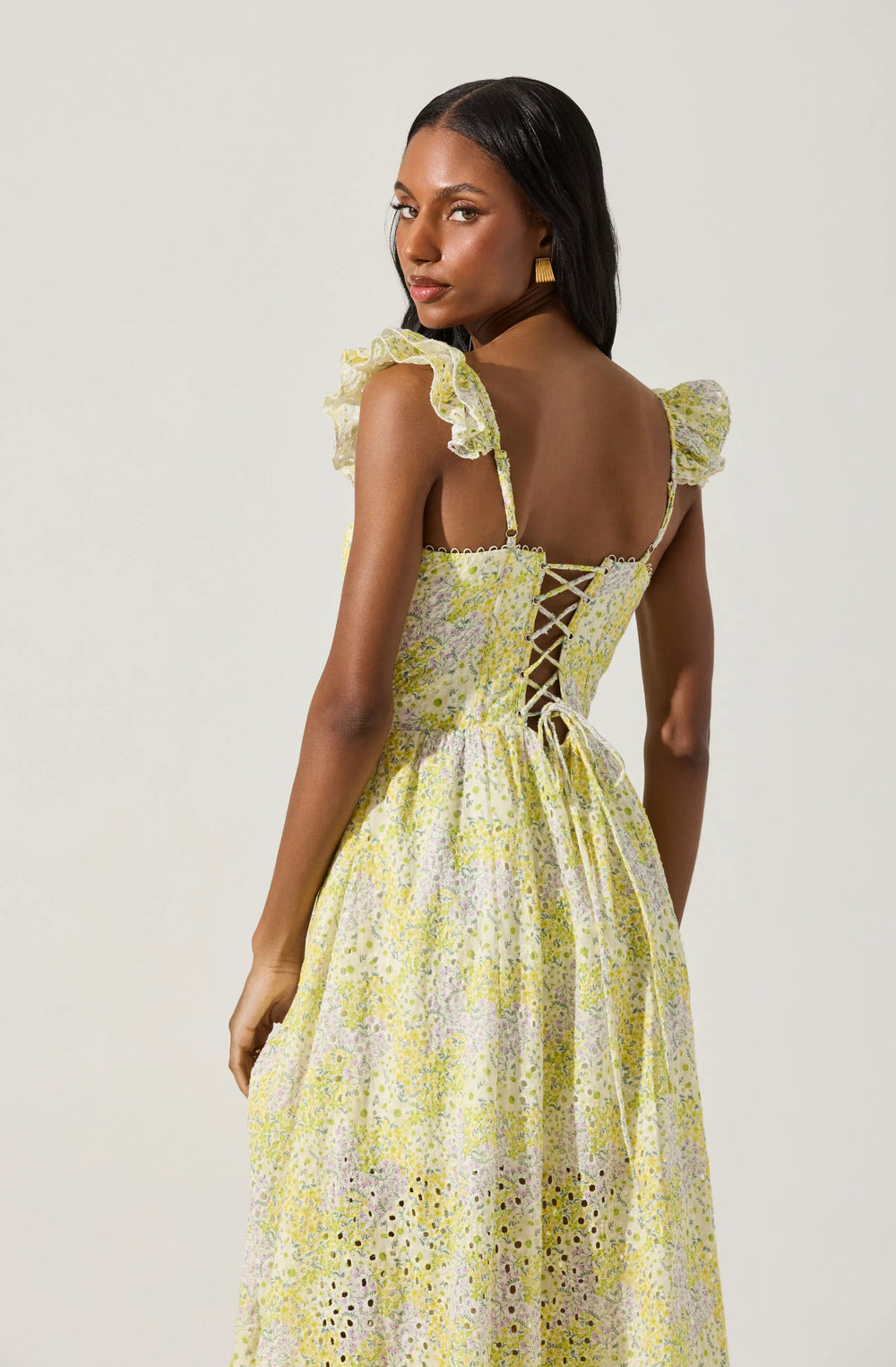 Lemon ditsy floral