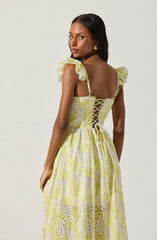Lemon ditsy floral