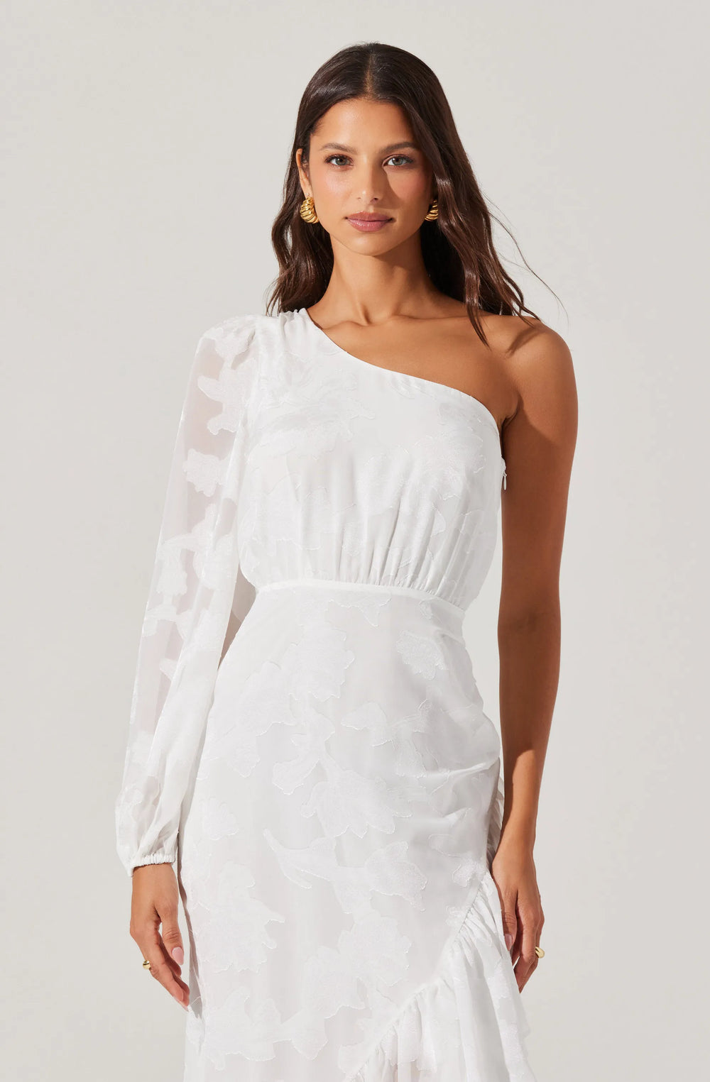 White jacquard