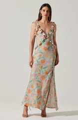 Mint pink floral