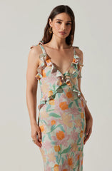 Mint pink floral