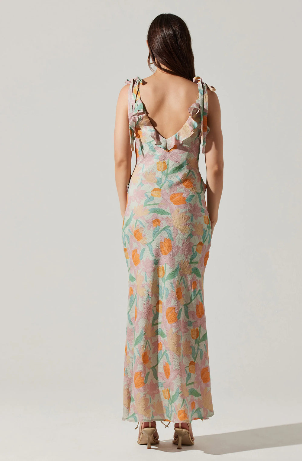 Mint pink floral