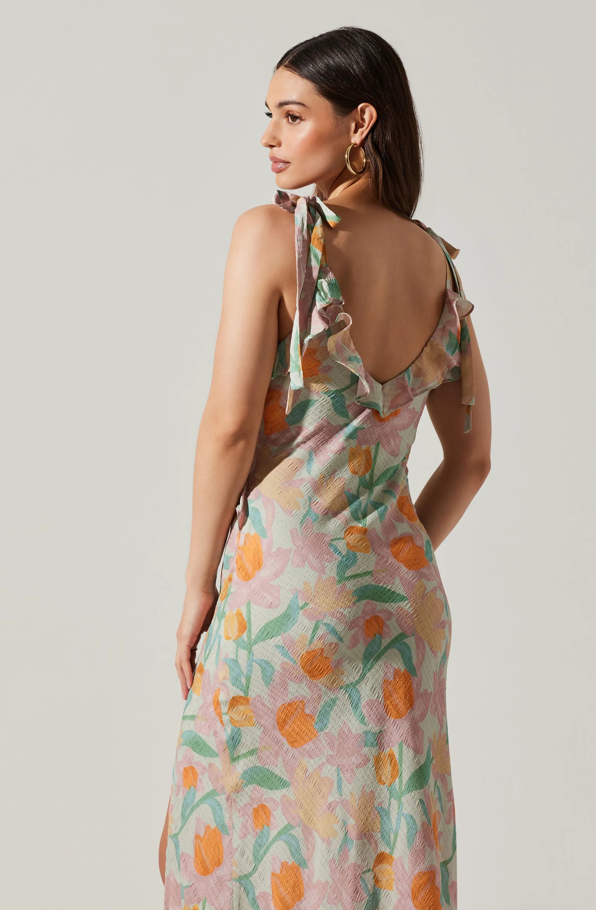 Mint pink floral