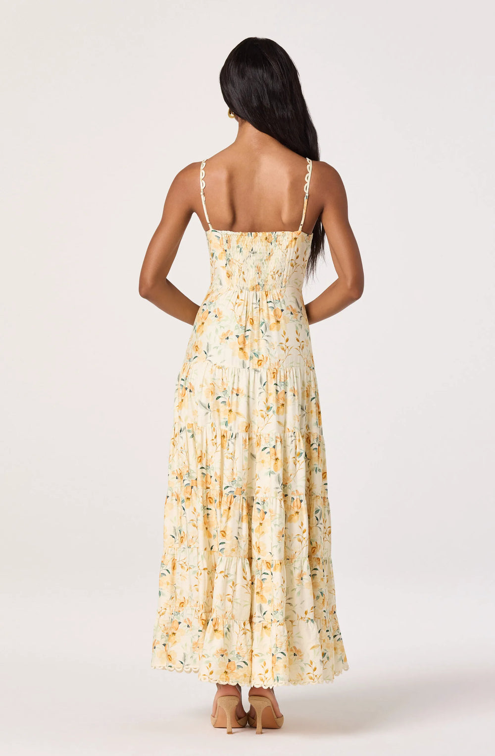 Yellow cream floral
