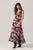 Brown pink floral