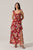 Red multi floral