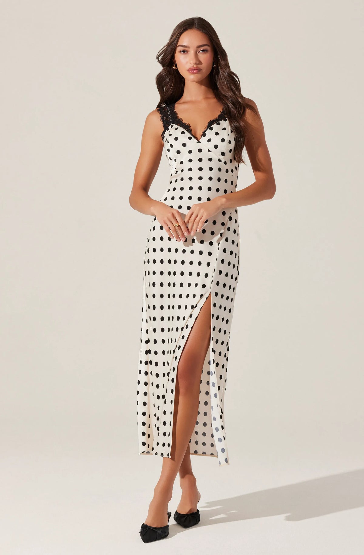 Black polka dot