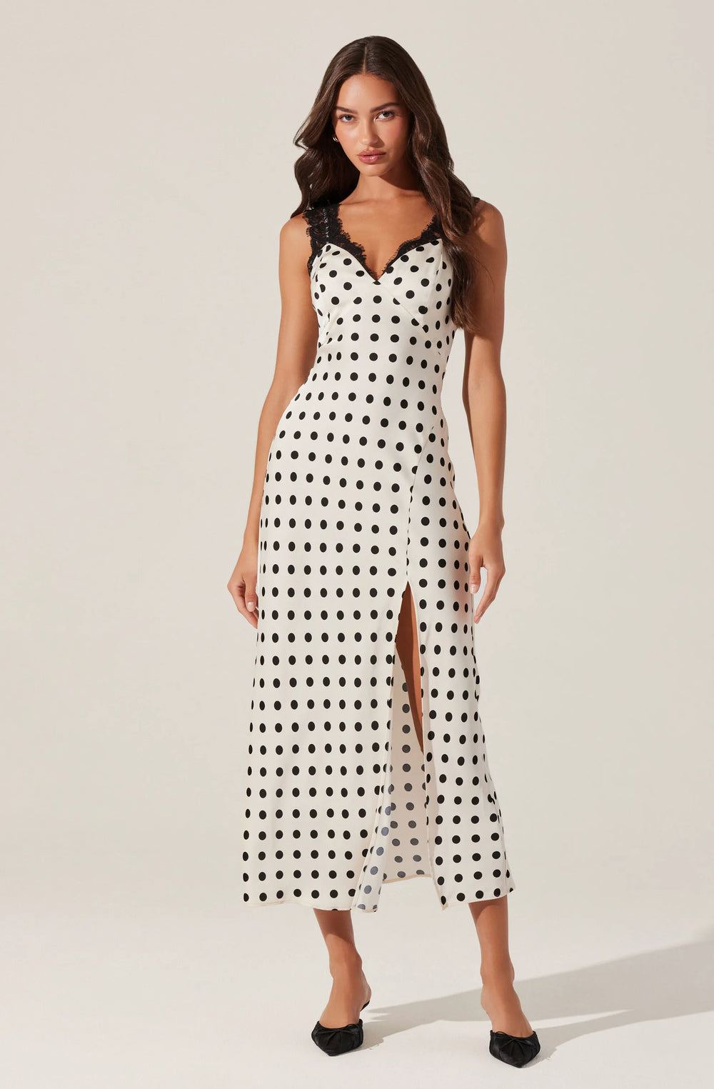 Black polka dot