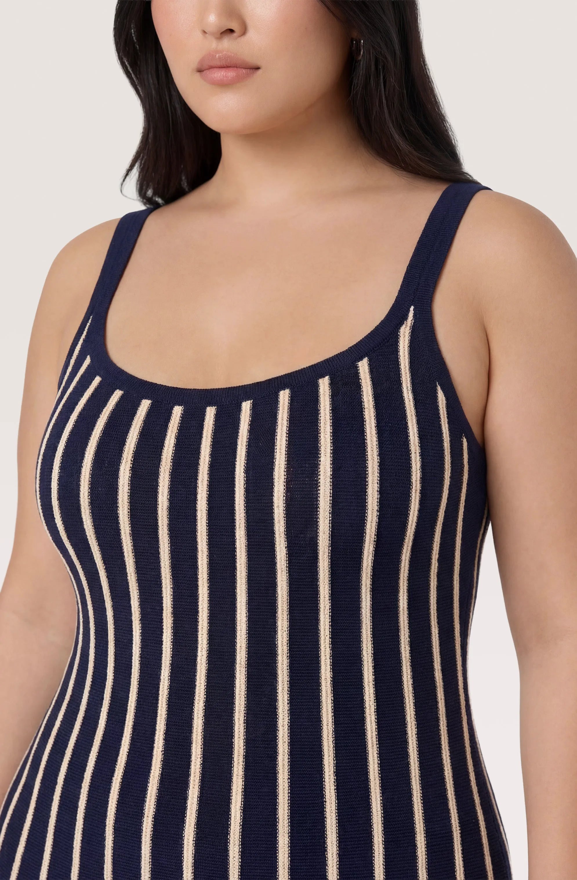 Plus Size - Navy stripe