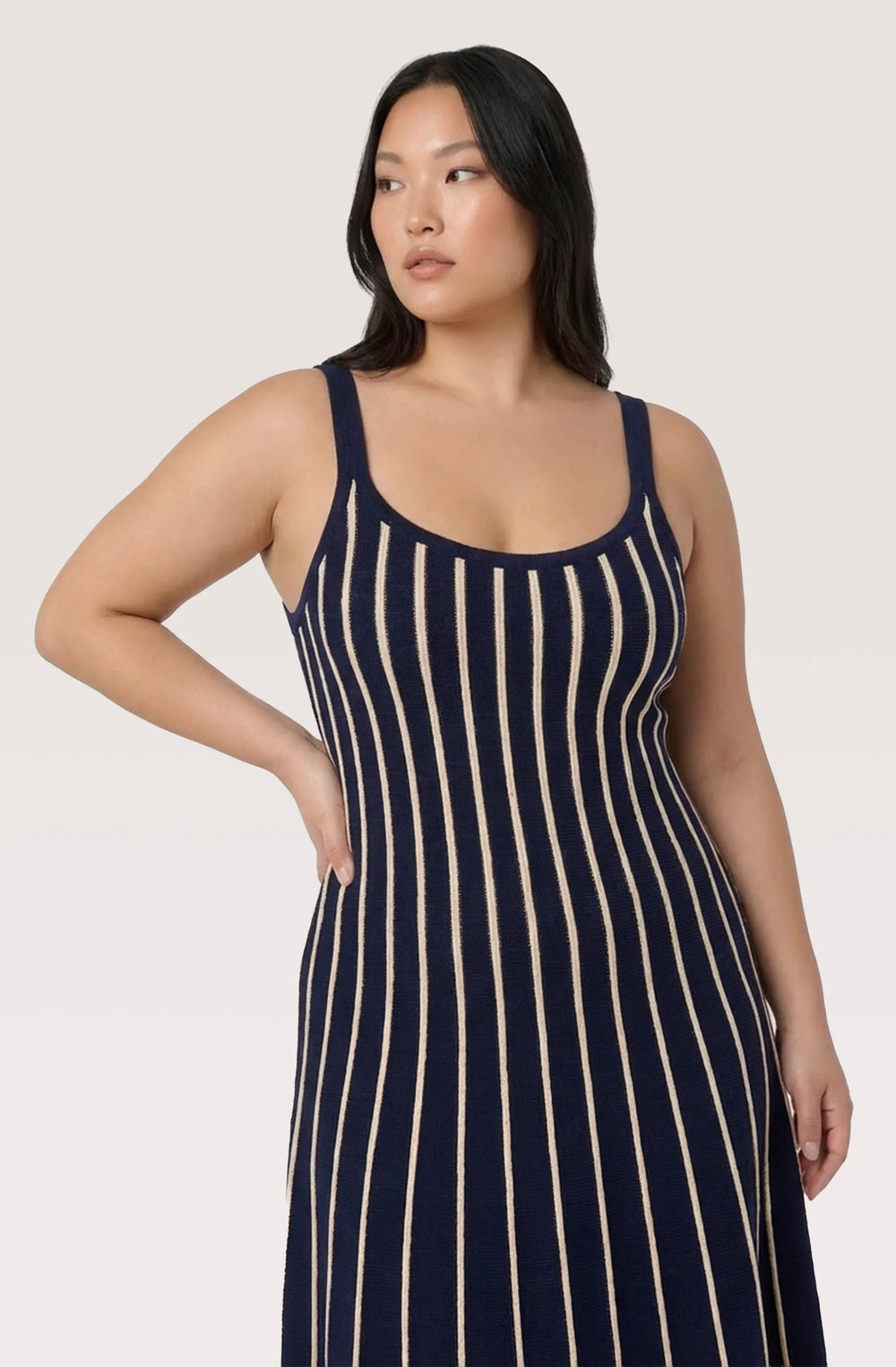 Plus Size - Navy stripe