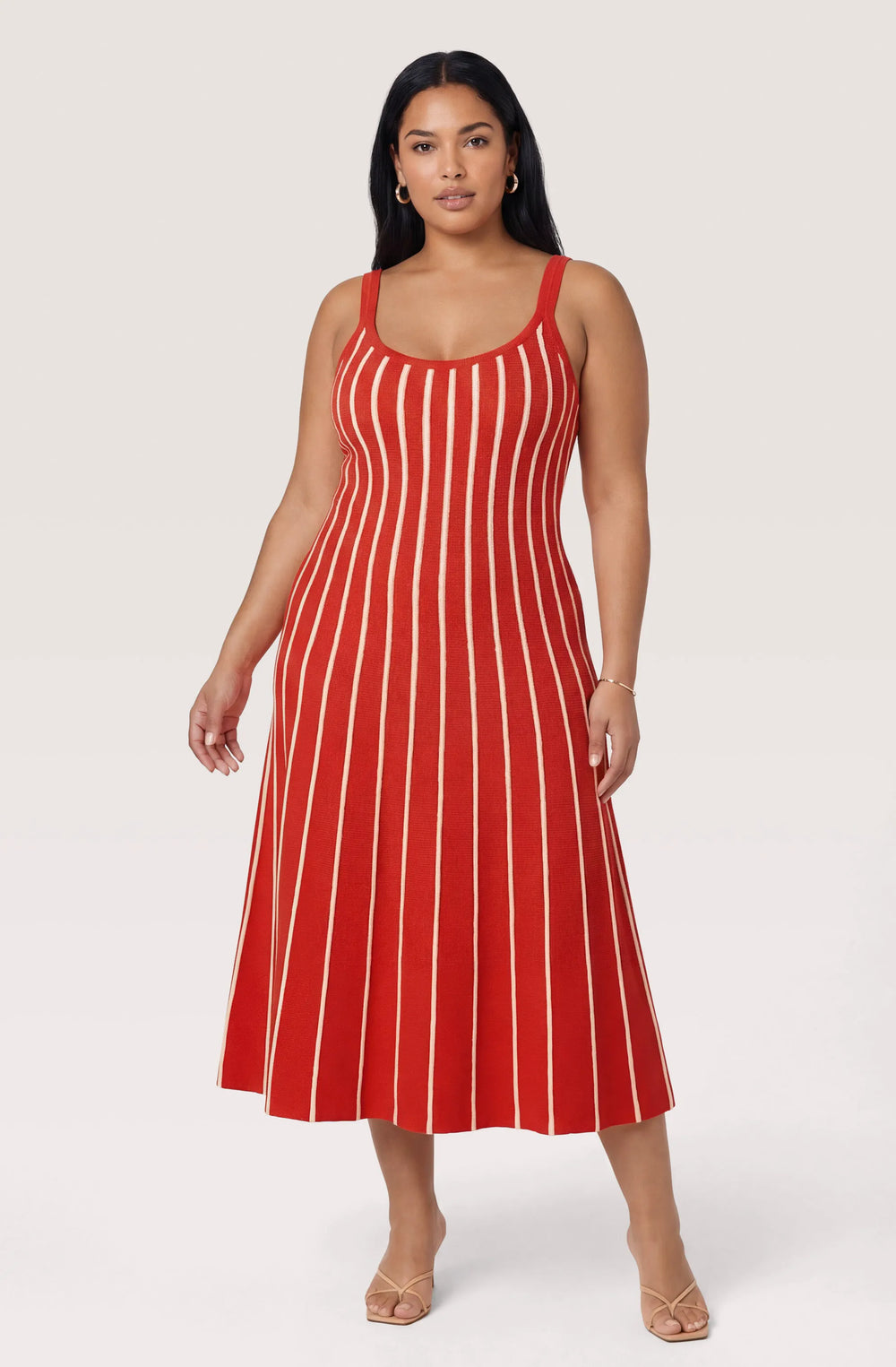 Plus Size - Red stripe