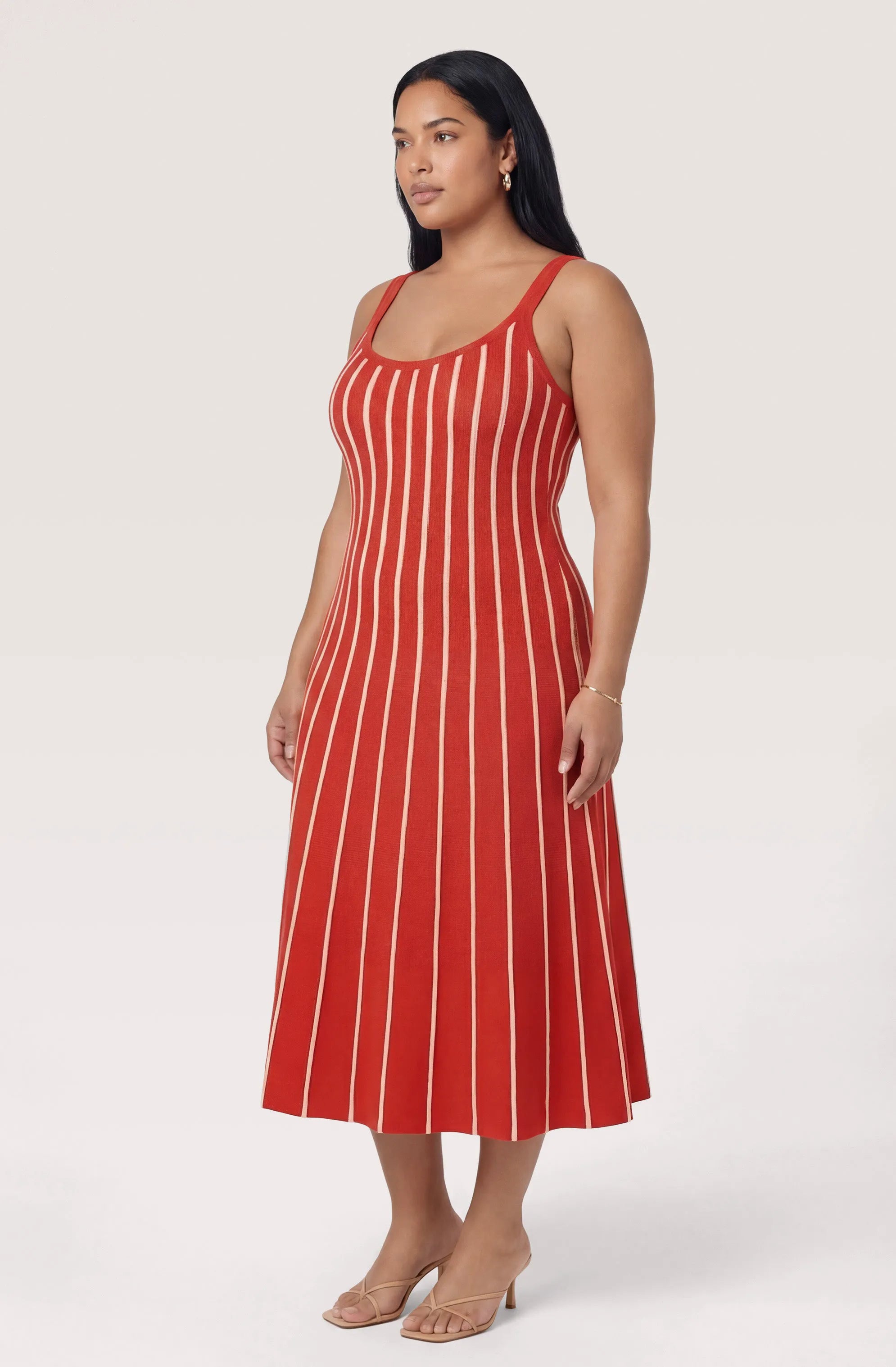 Plus Size - Red stripe