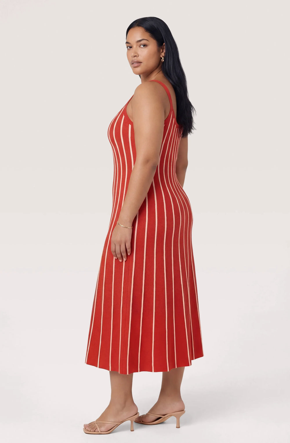Plus Size - Red stripe