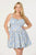 Plus Size - Blue floral