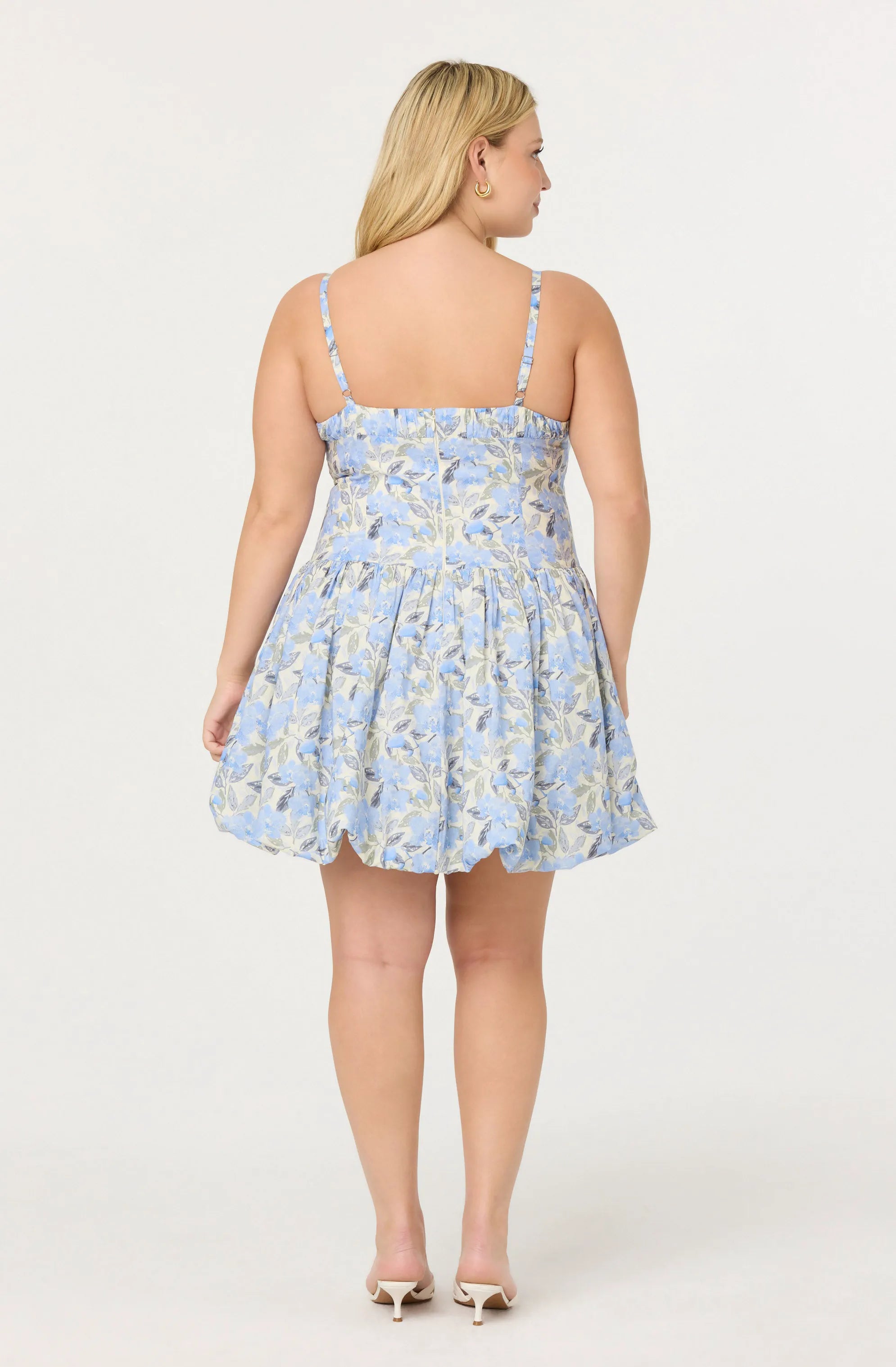 Plus Size - Blue floral