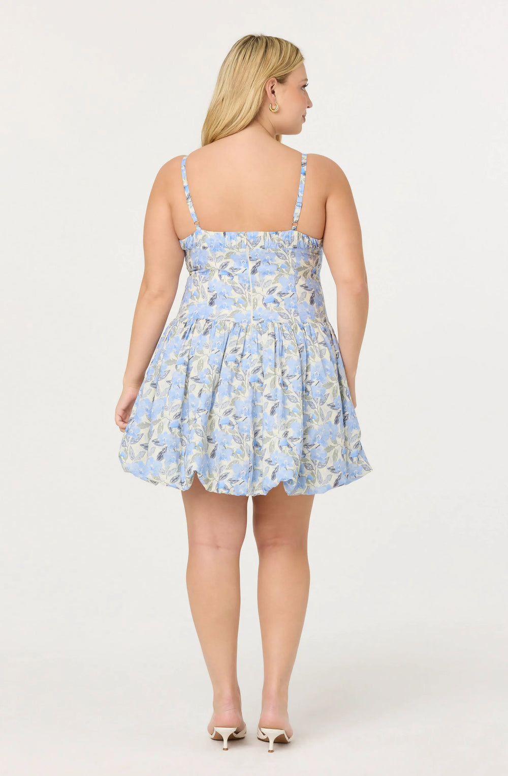 Plus Size - Blue floral