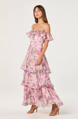 Pink lilac floral