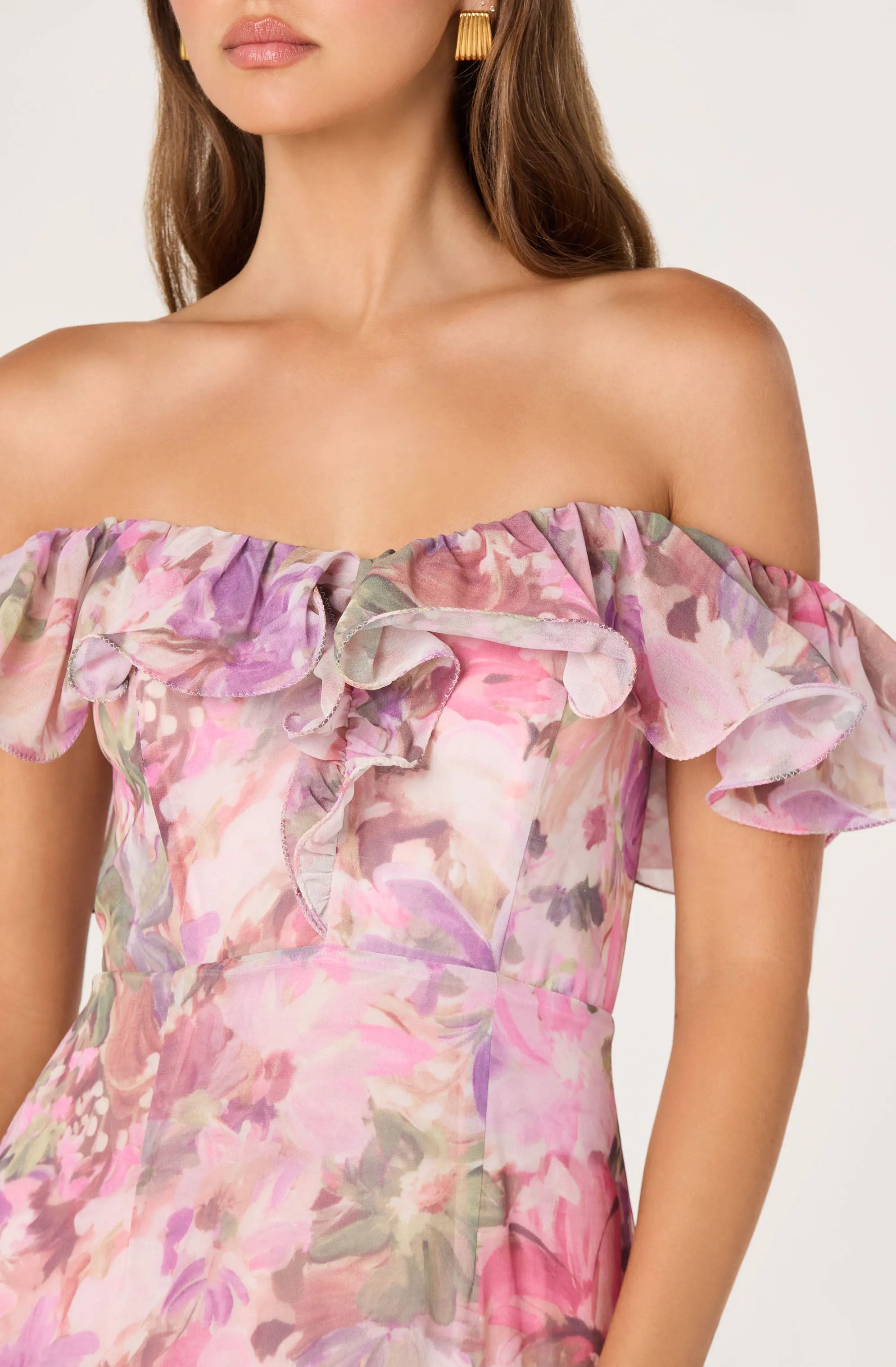Pink lilac floral