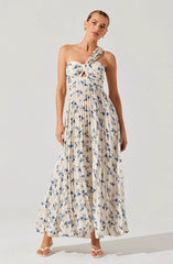 White blue floral