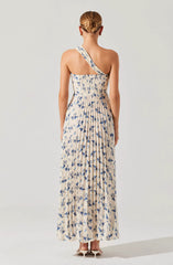 White blue floral
