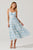 White blue floral