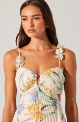 Blue multi floral
