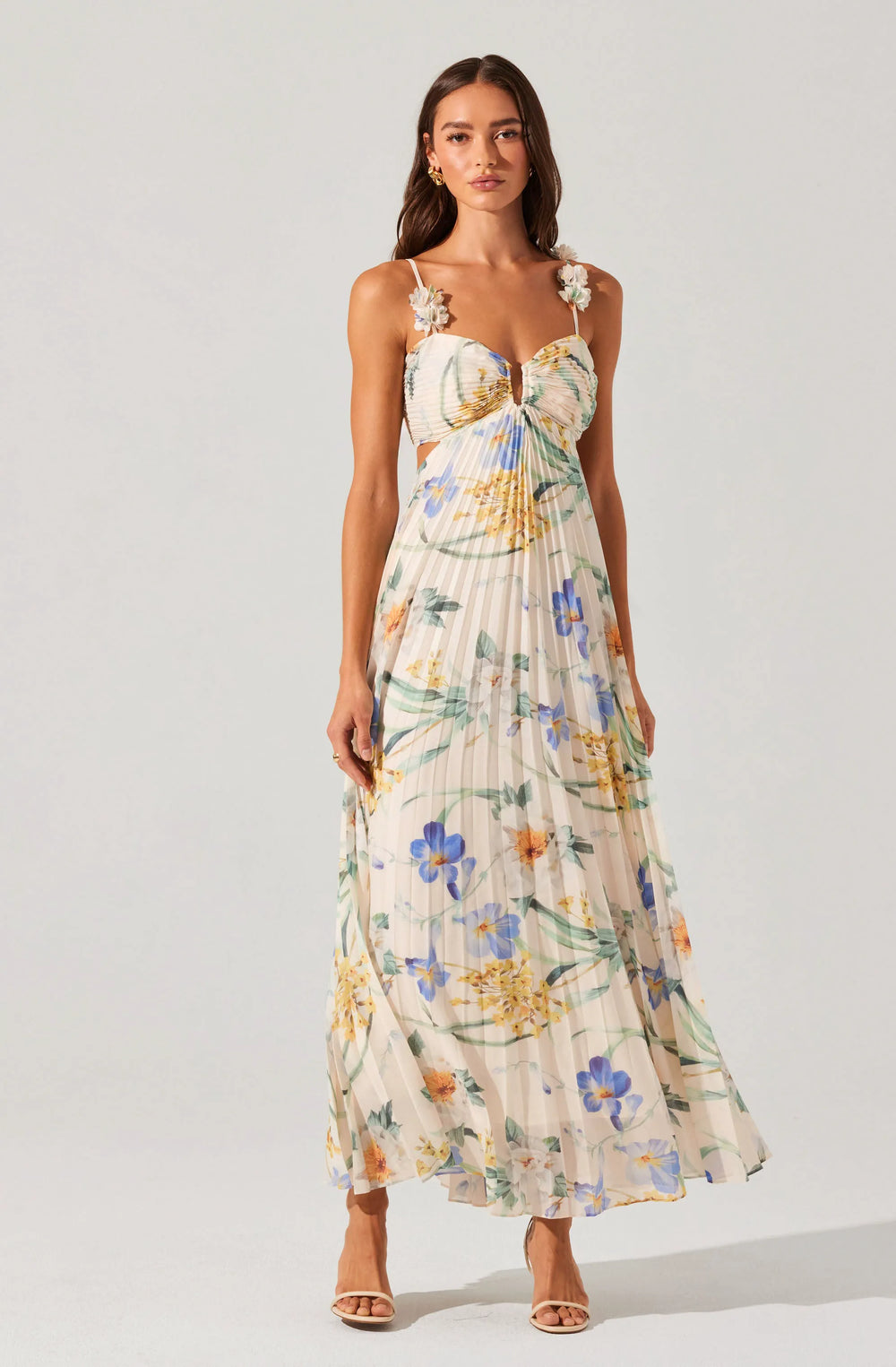 Blue multi floral