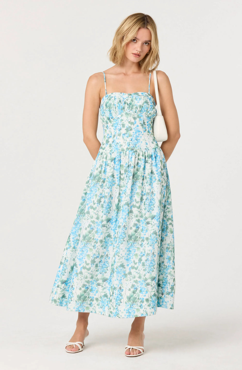 Blue green floral