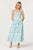 Blue green floral