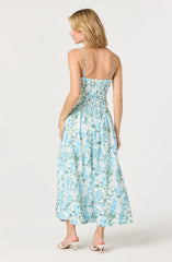 Blue green floral