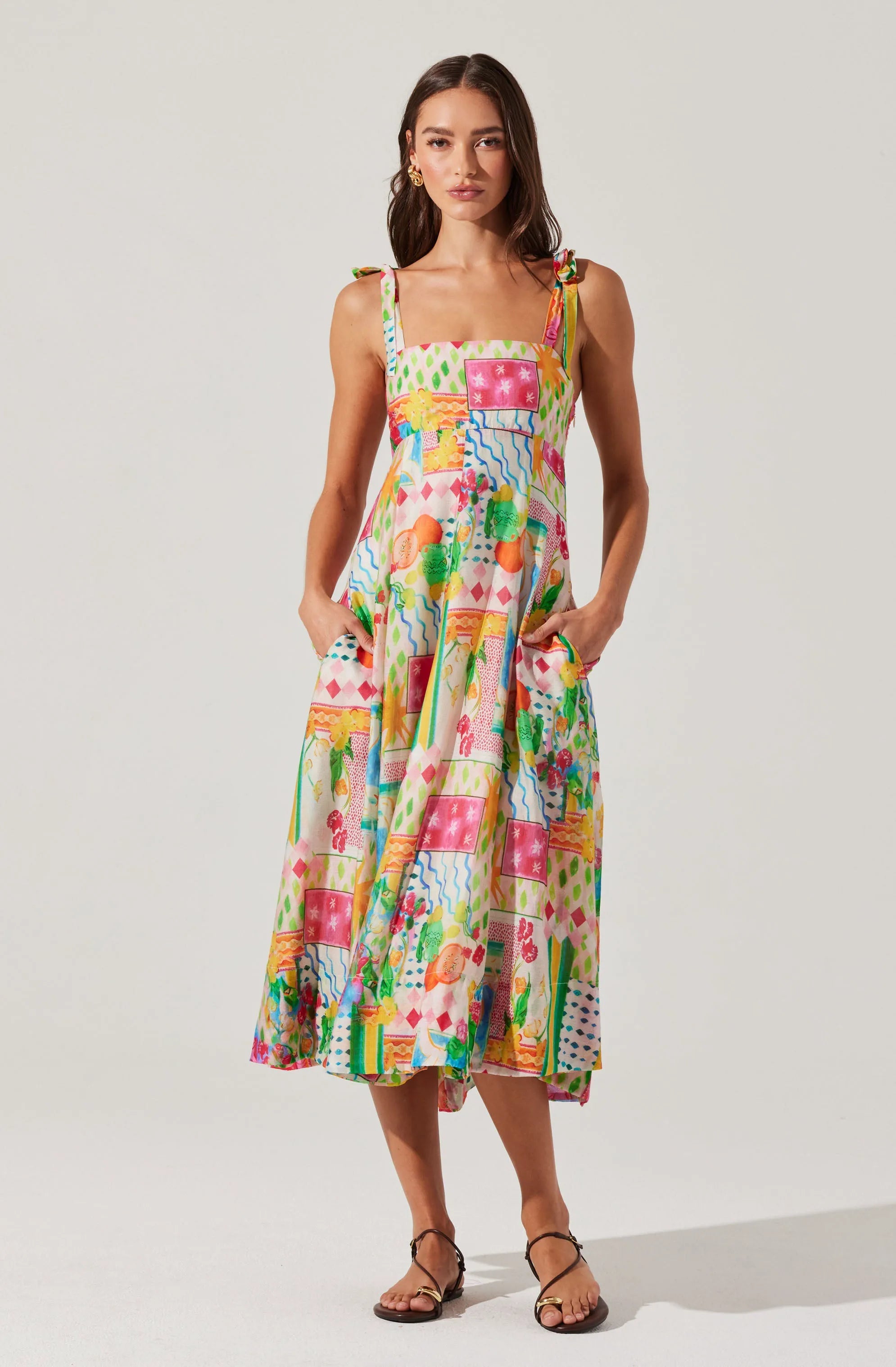 Pink yellow multi