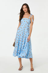 Blue rust polkadot