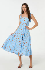Blue rust polkadot